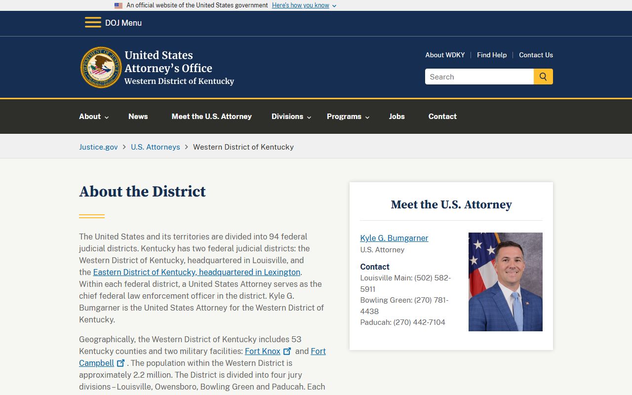 Meade County Circuit Court records federal prosecution distinction source