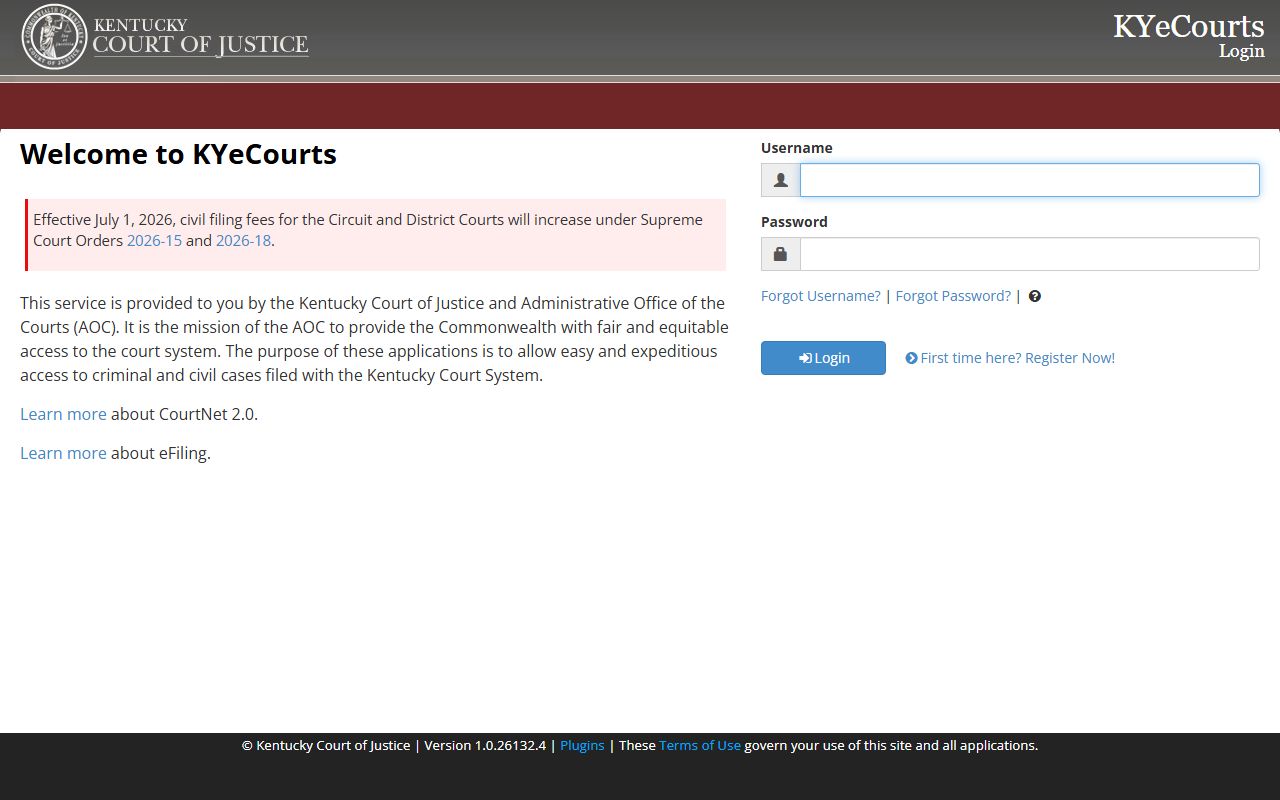 Meade County court records eCourts and CourtNet login